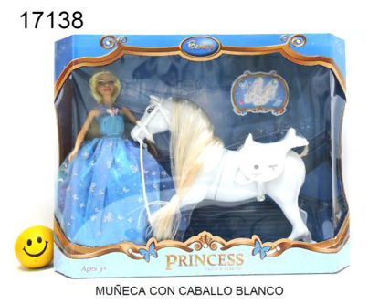 Imagen de MUÑECA CON CABALLO BLANCO 12.23